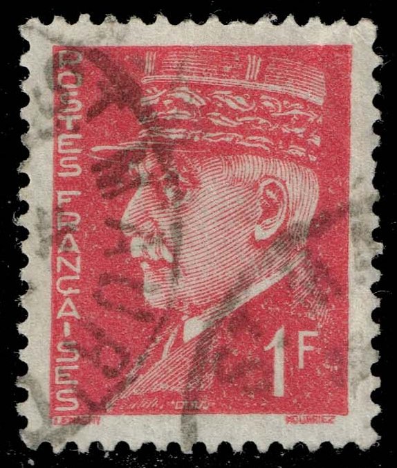 France #437 Marshal Petain; Used