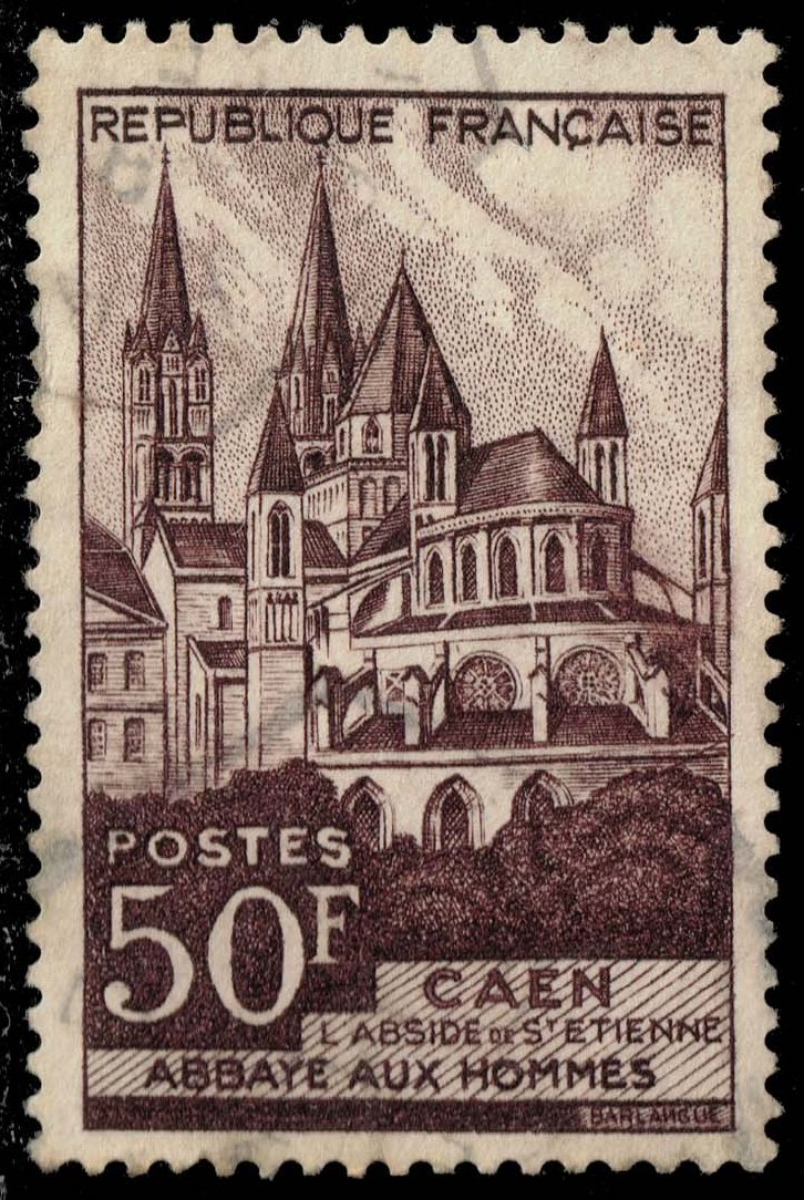 France #674 Abbaye aux Hommes; Used