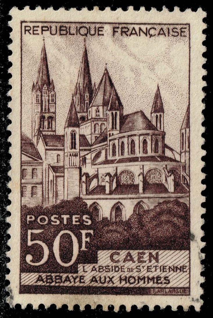 France #674 Abbaye aux Hommes; Used