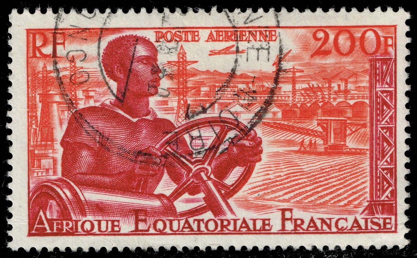 French Equatorial Africa #C41 Age of Mechanization; Used