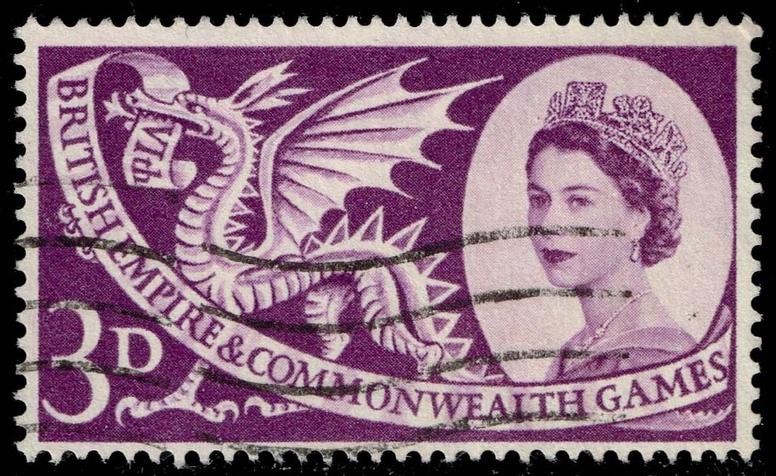 Great Britain #338 Welsh Dragon; Used
