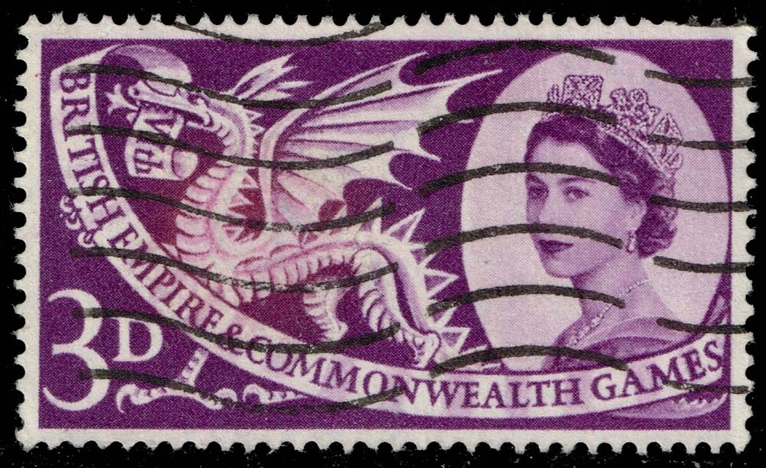 Great Britain #338 Welsh Dragon; Used