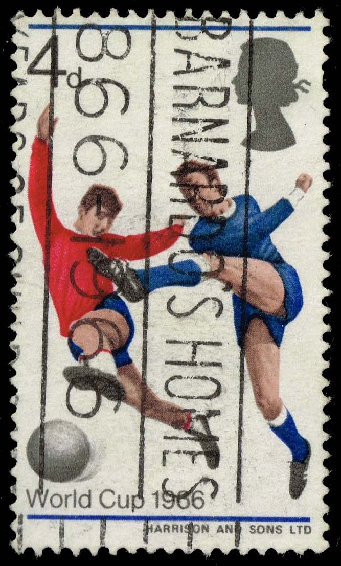 Great Britain #458 Soccer Players; Used
