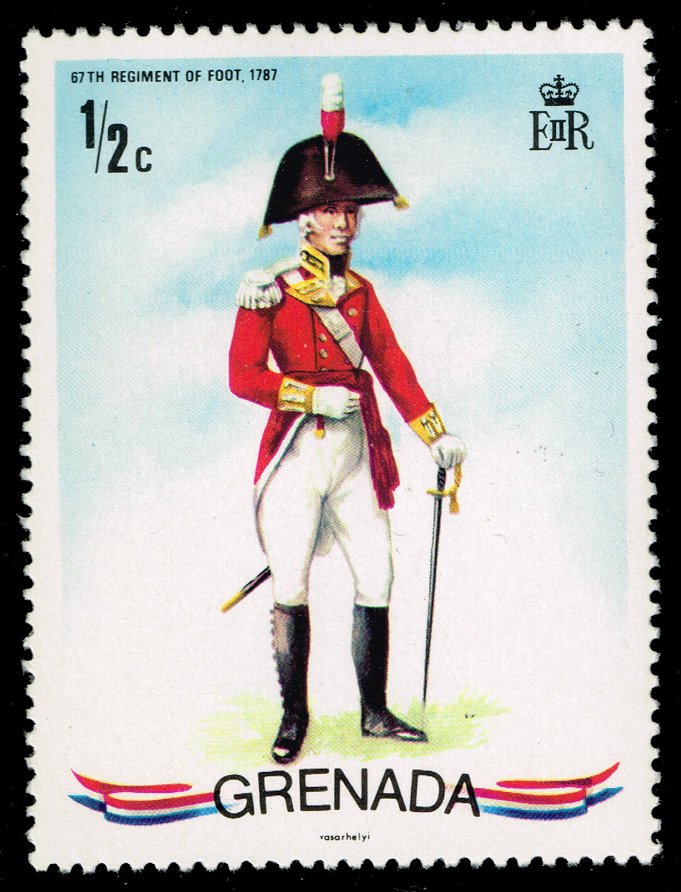 Grenada #428 67th Regiment of Foot; MNH