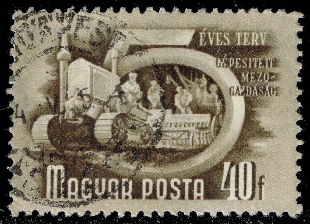 Hungary #950 Mechanized Agriculture; Used