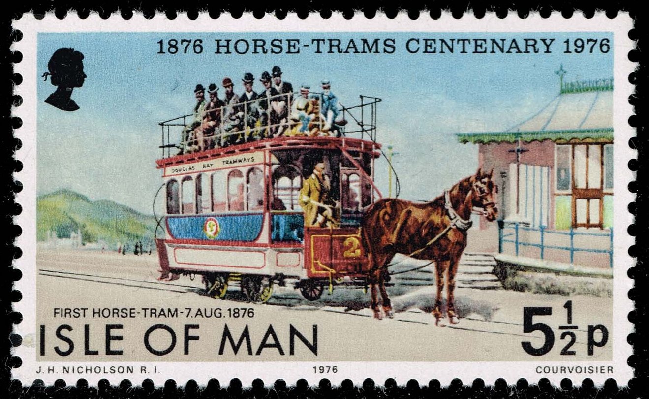 Isle of Man #82 Double-Decker Tram Car; MNH