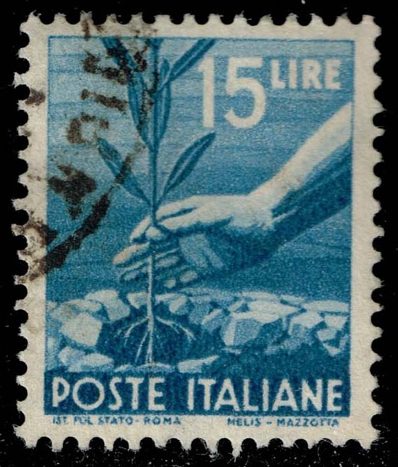 Italy #473A Planting Tree; Used