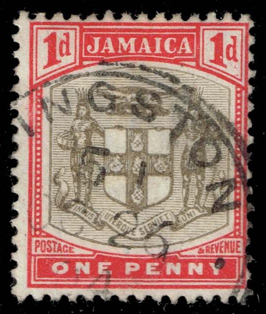 Jamaica #34 Coat of Arms; Used