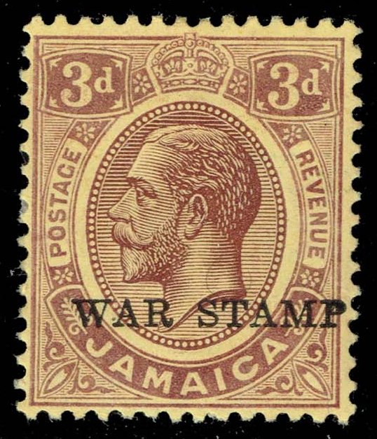 Jamaica #MR02 King George V; Unused