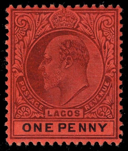 Lagos #51a King Edward VII; Unused
