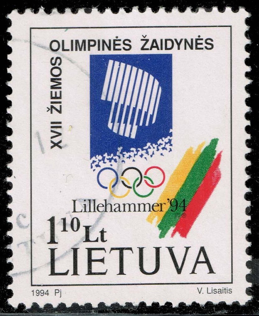 Lithuania #478 Lillehammer Olympics; Used