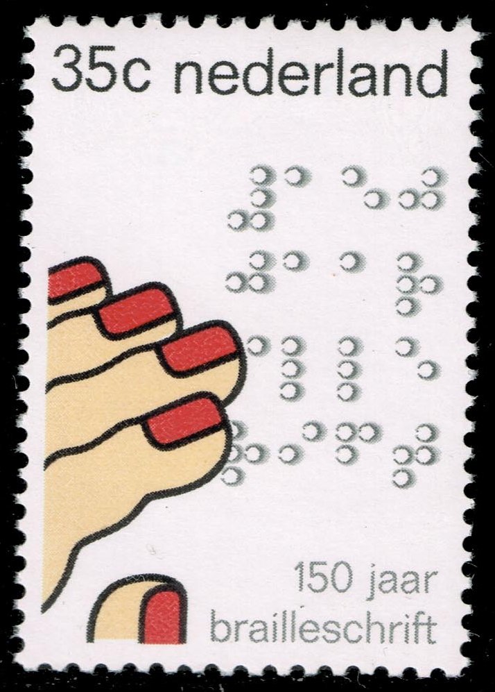 Netherlands #533 Braille; MNH