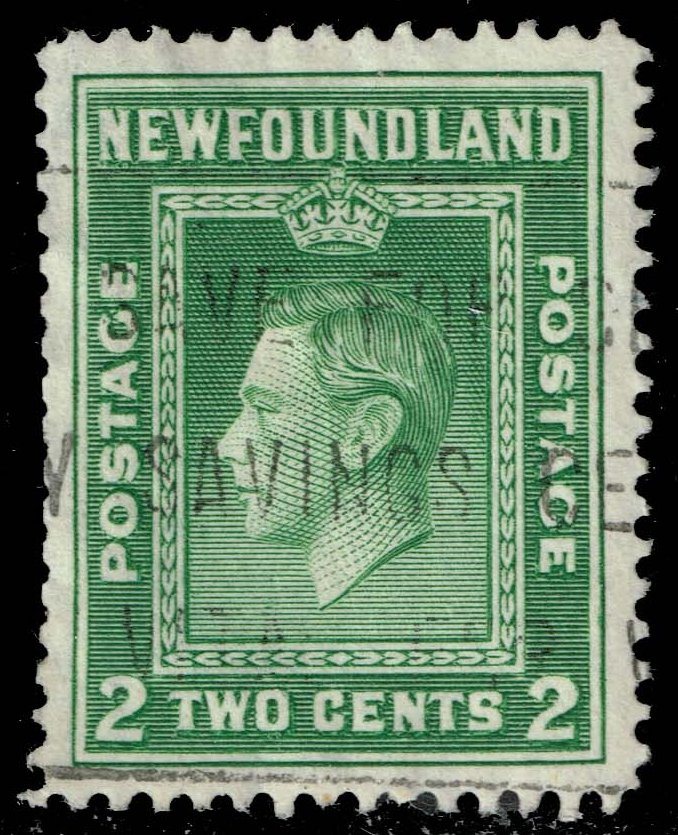 Newfoundland #254 King George VI; Used