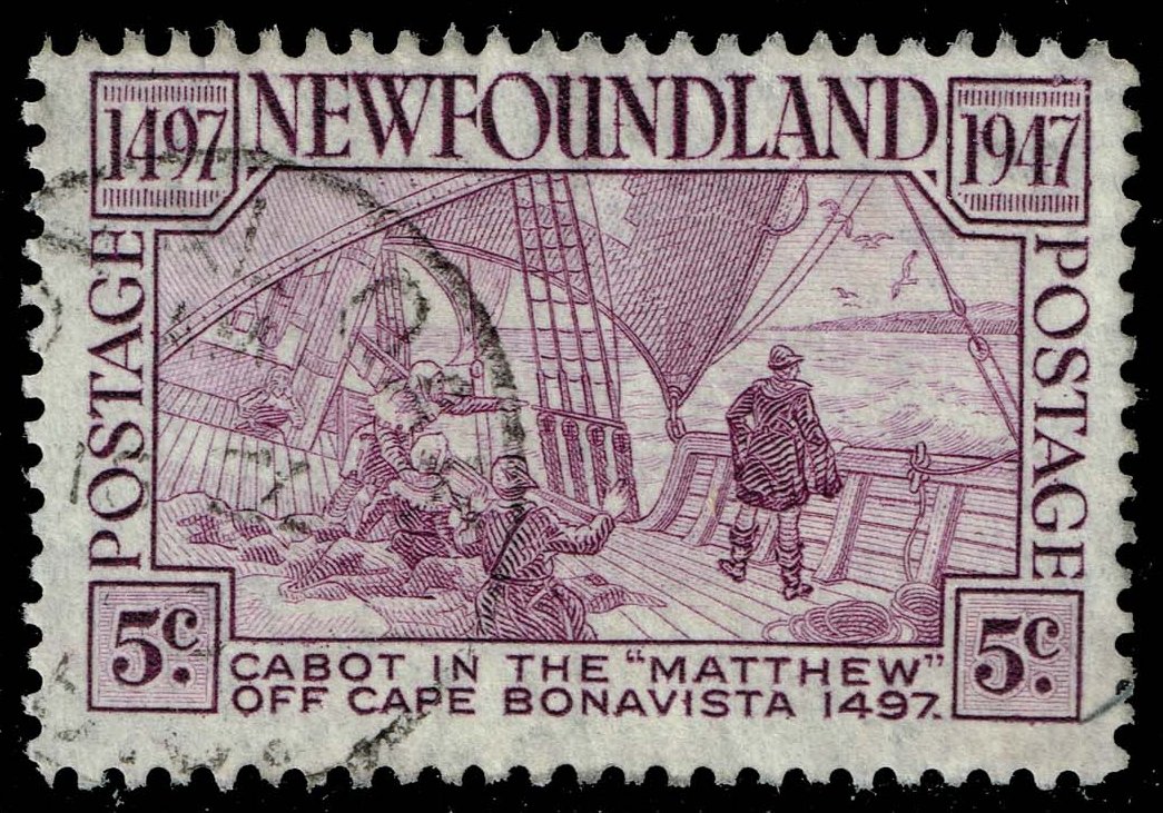 Newfoundland #270 Deck of the Matthew; Used