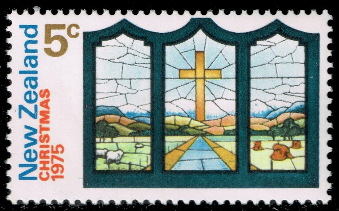 New Zealand #582 Stained Glass Window; MNH