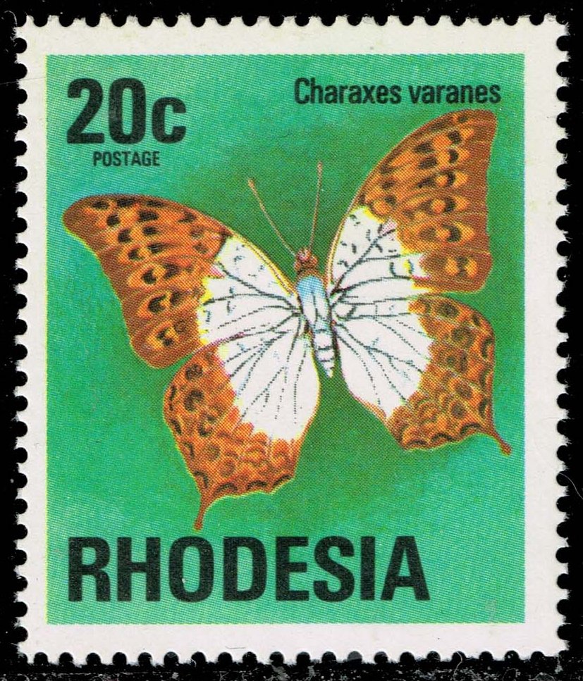 Rhodesia #342 Pearl Charaxes Butterfly; MNH