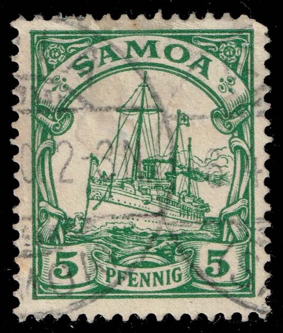 Samoa #58 Kaiser's Yacht Hohenzollern; Used