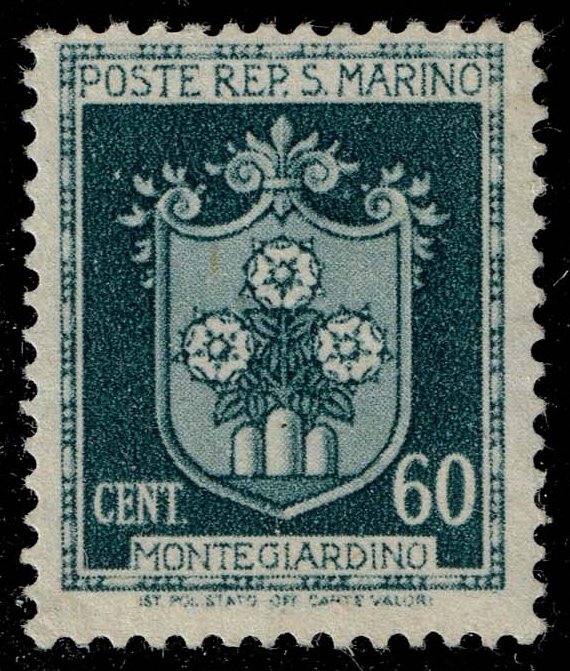 San Marino #245 Arms of Montegiardino; Unused