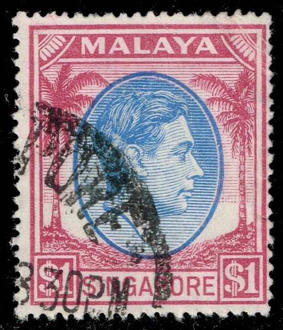 Singapore #18a King George VI; Used