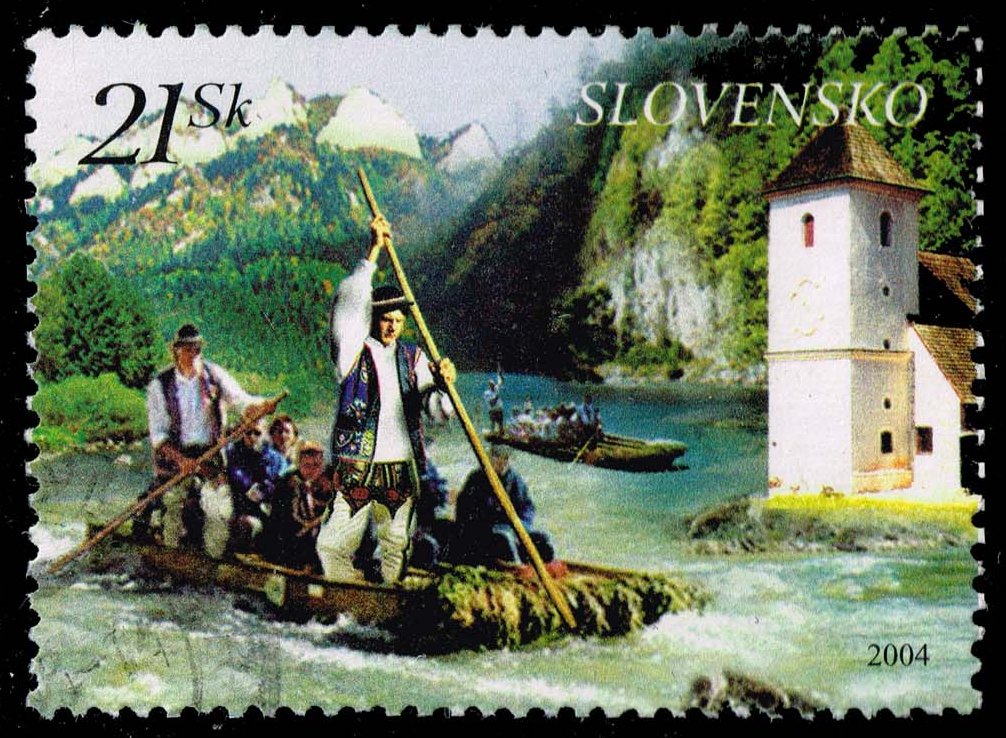 Slovakia #463 Dunajec River Raftsmen; Used