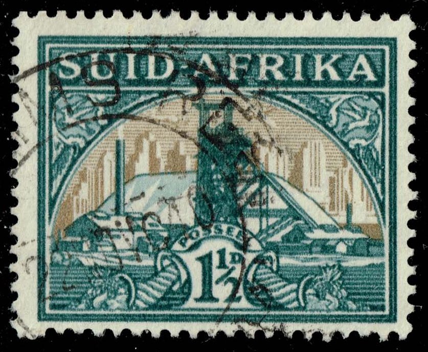 South Africa #52b Gold Mine - Afrikaans; Used