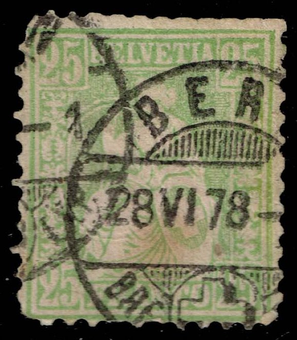 Switzerland #55a Helvetia; Used