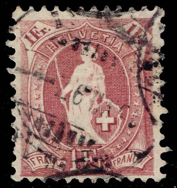 Switzerland #87a Helvetia; Used