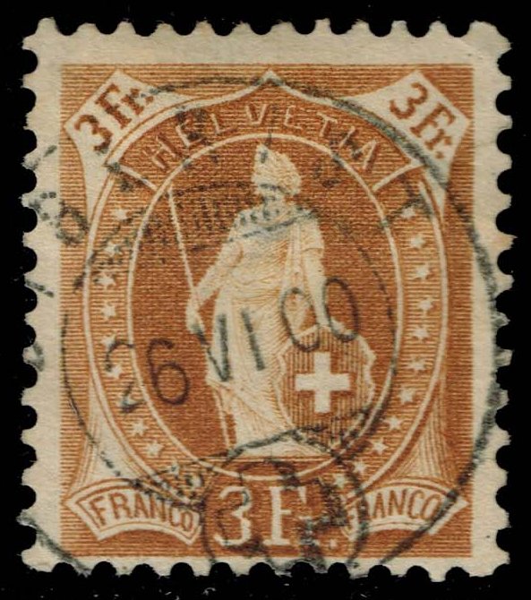 Switzerland #88 Helvetia; Used