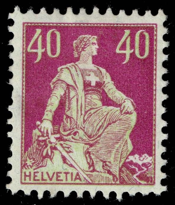 Switzerland #136 Helvetia; Unused - Click Image to Close