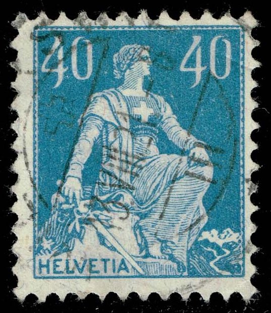 Switzerland #137a Helvetia; Used