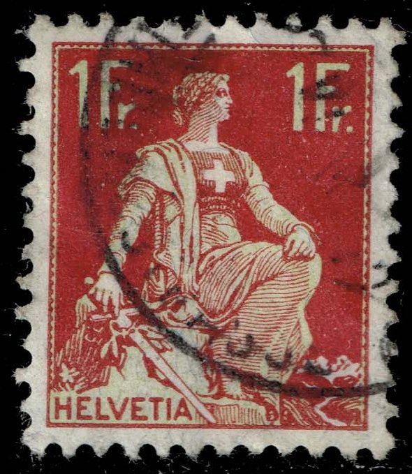 Switzerland #144 Helvetia; Used