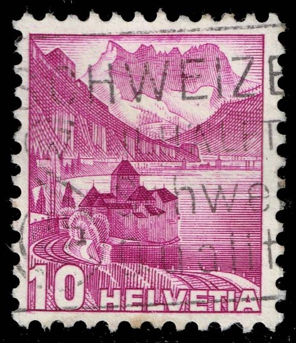 Switzerland #229 Chillon Castle; Used