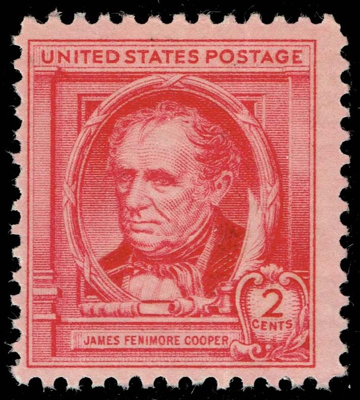 US #860 James Fenimore Cooper; Unused
