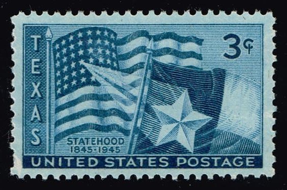 US #938 Texas Statehood Centennial; Used