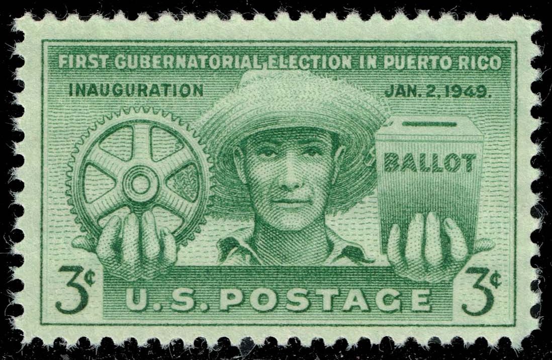 US #983 Puerto Rico Elections; MNH