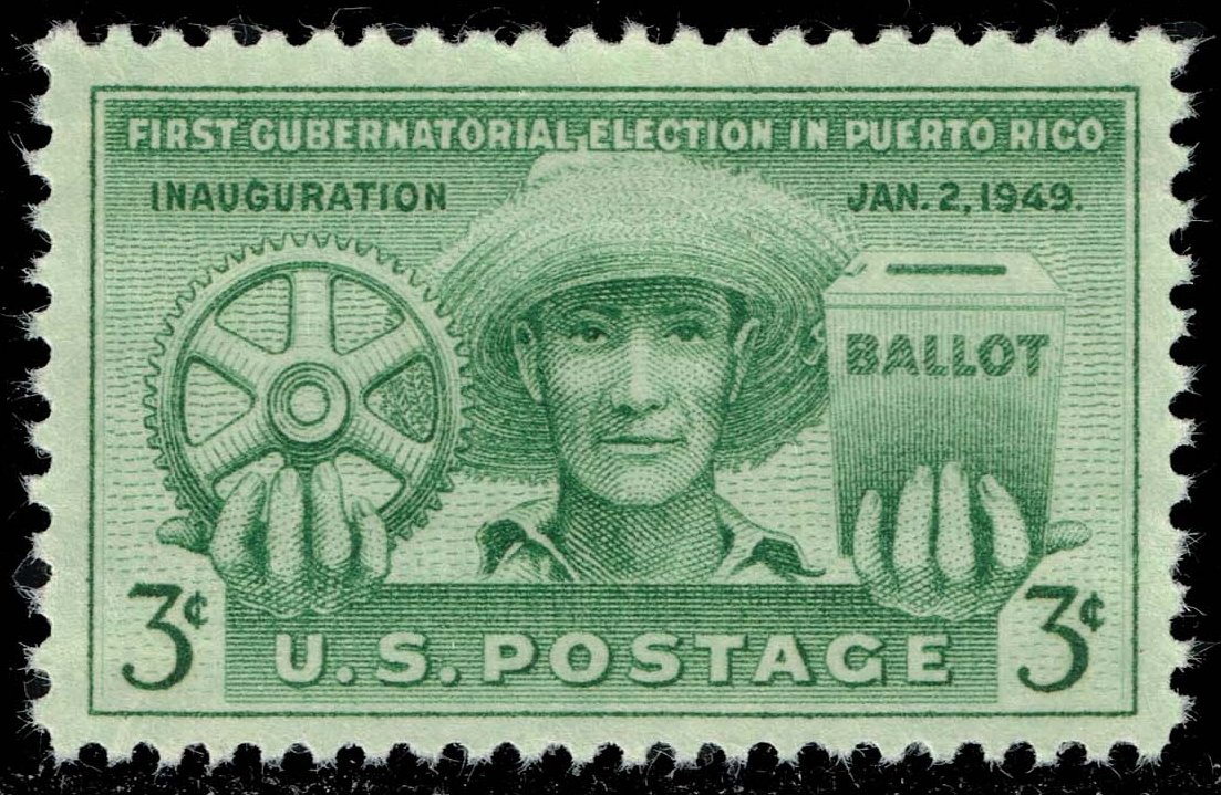 US #983 Puerto Rico Elections; Unused