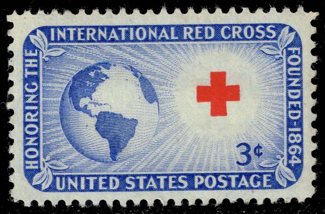 US #1016 Red Cross; Unused