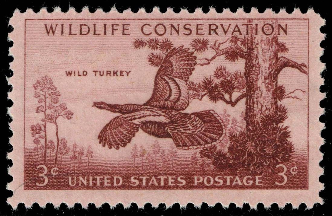 US #1077 Wild Turkey; MNH