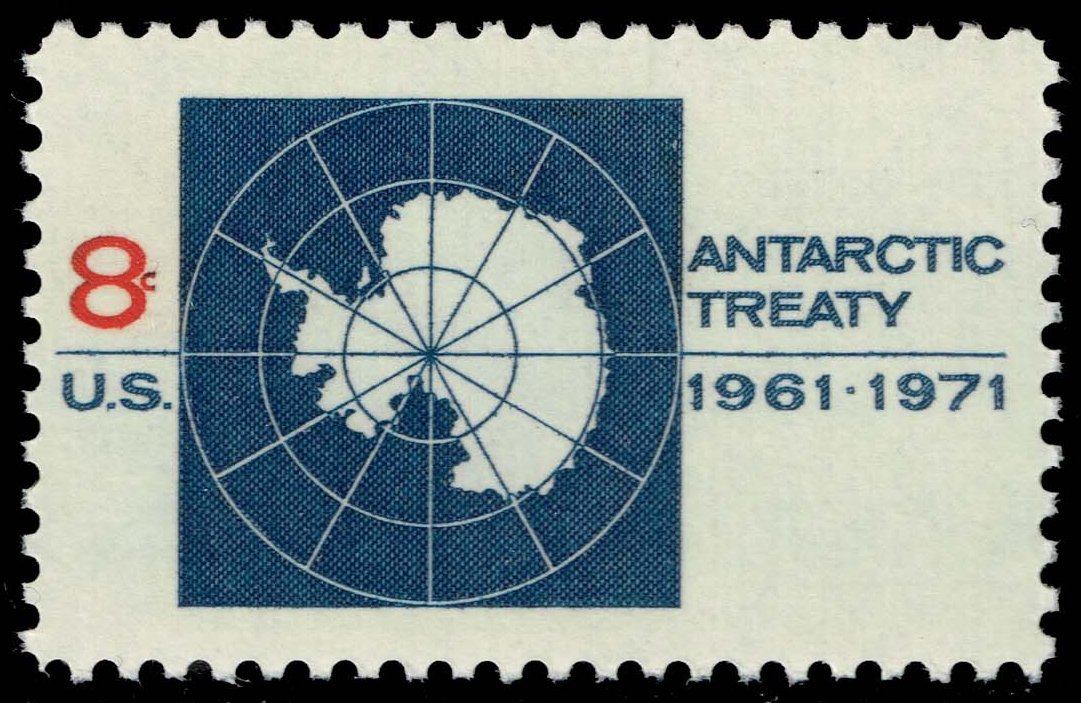 US #1431 Map of Antarctica; MNH