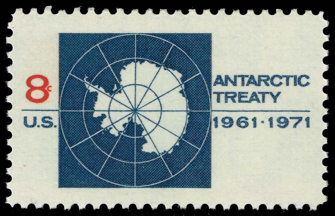 US #1431 Map of Antarctica; MNH