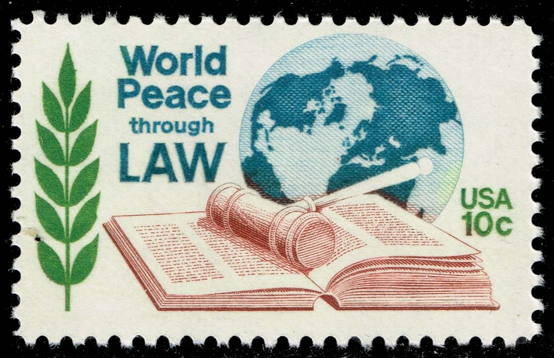 US #1576 World Peace Through Law; MNH