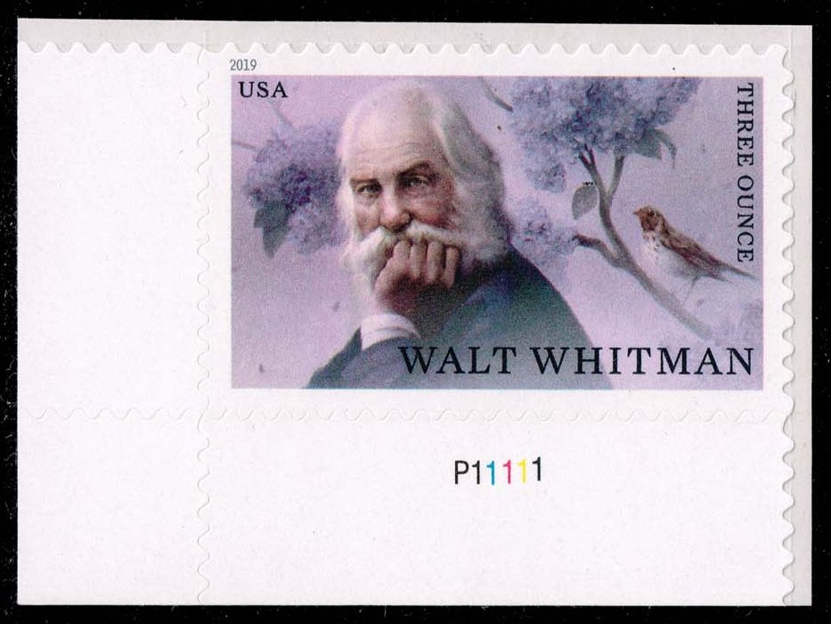 US #5414 Walt Whitman P# Single; MNH