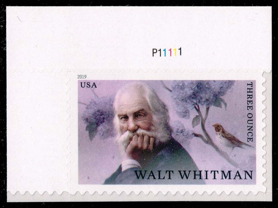 US #5414 Walt Whitman P# Single; MNH