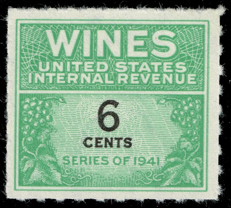 US #RE118 Wine Stamp; Unused NGAI