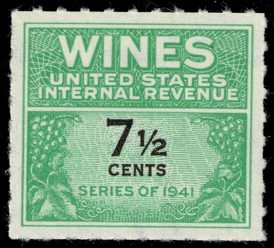 US #RE120 Wine Stamp; Unused NGAI