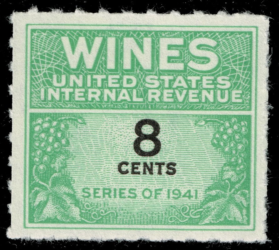 US #RE121 Wine Stamp; Unused