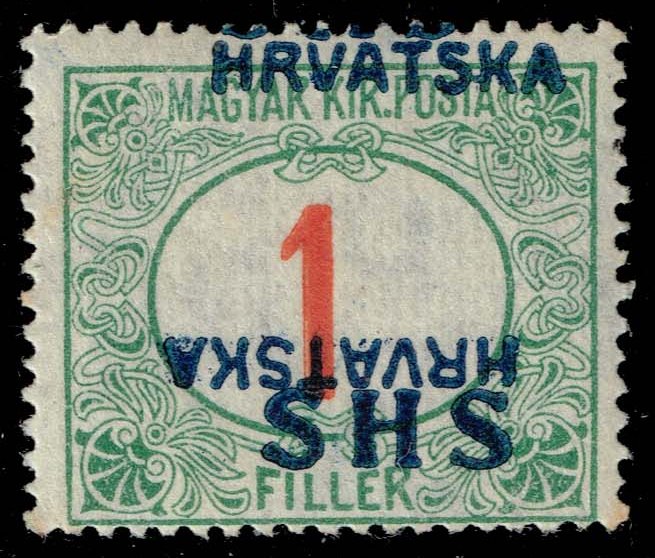 Yugoslavia #2LJ2a Postage Due - Inverted Overprint; MNH