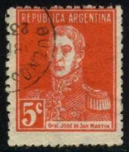Argentina #345 Jose de San Martin; Used - Click Image to Close