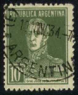 Argentina #346 Jose de San Martin; Used - Click Image to Close