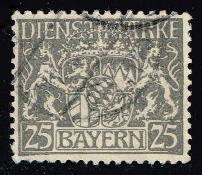Germany-Bavaria #O15 Coat of Arms; Used - Click Image to Close